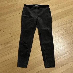 Eileen Fisher Corduroy Pants Womens Size Medium Gray Pull On Elastic Waist Faded - Picture 1 of 10