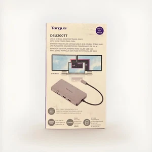 Targus - USB-C Dual HDMI 4K Docking Station with 100W PD Pass-Thru - Silver USAn - Picture 1 of 3