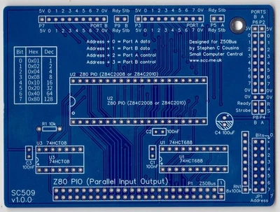 SC509 – Z80 PIO (Parallel I/O) card - Bild 1 von 2