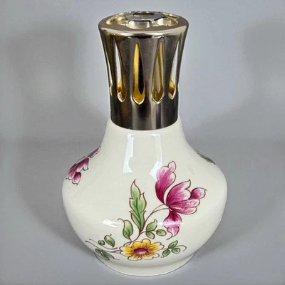 Lampe Berger ancienne Made in France décor floral art déco collection vintage - Photo 1/4