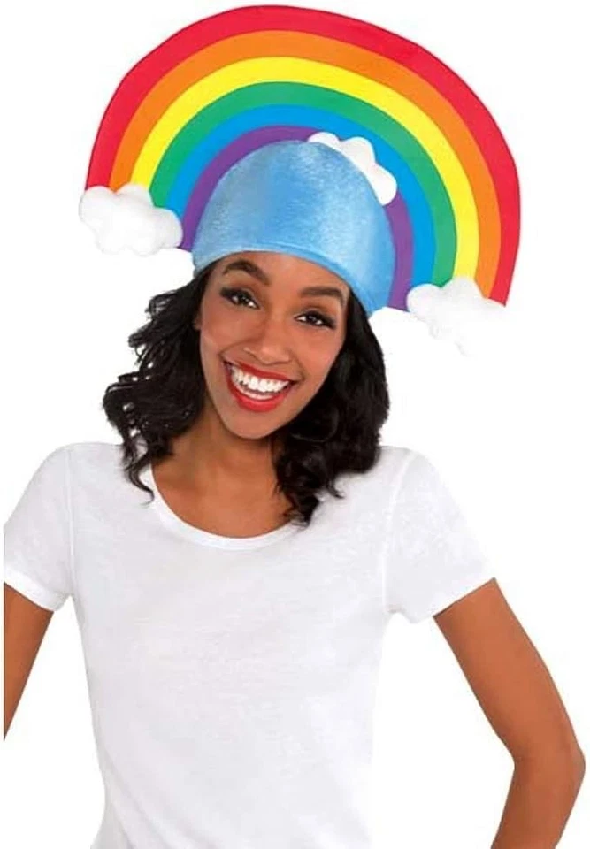 Disfraz de fiesta sombrero arco iris adulto amscan - talla única, multicolor - 1 pieza Foto 1 de 1