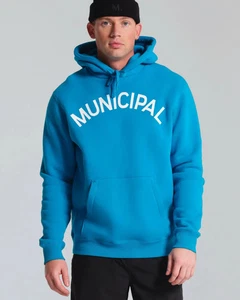 Neu mit Etikett * Mark Wahlberg Municipal Origin 300 Hoodie Pullover Herren Größe L - Karibisches Meer - Bild 1 von 9