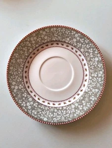 Pip Studio Porzellan Teller Kuchenteller Khaki Weiß Rot Geschirr " Neu" - Bild 1 von 5