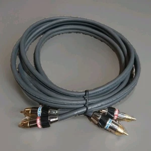 Monster 200i RCA Stereo Audio Cable 1M Gold Plated Copper Center Duraflex Jacket - Picture 1 of 3