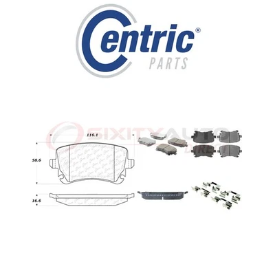 Centric Posi Quiet Ceramic Brake Pads w Shims for 2004-2006 Volkswagen be Foto 1 de 4
