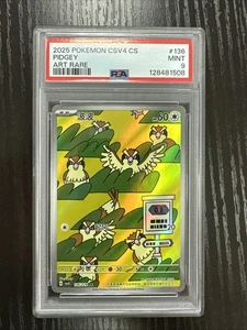 Pokémon 2025 CSV4 Chinese Pidgey Illustration Art Rare #136 PSA 9 - Picture 1 of 2