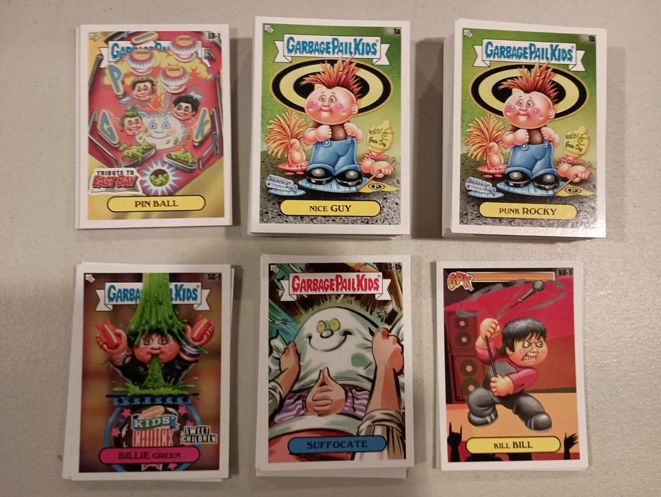 Juego completo de 138 tarjetas Garbage Pail Kids GPK x Green Day 2025 1a-50b 4 subconjuntos Foto 1 de 1