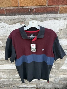 NWT Ecko Unltd Men’s Black Red Navy Short Sleeve Polo Shirt EM-K10018 - Size L - Picture 1 of 6