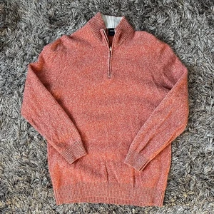 Boggi Milano Quarter Zip Pullover Gr. L? Orange Schurwolle Pullover Freizeit - Bild 1 von 22