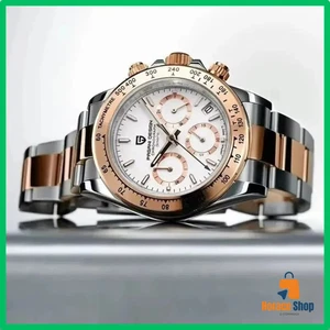 ✅ PAGANI DESIGN 2025 Quartz Luxury Chronograph Waterproof 1644 Gold Men's Watch - Picture 1 of 8