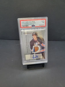 2005-06 Alexander Ovechkin Fleer Rookie Patch Auto /199 Hot Prospects #275 PSA 7 - Bild 1 von 2