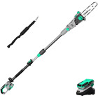 Litheli 20V 10″ Cordless Pole Saw for Tree Trimming with 2.0Ah Battery & Charger