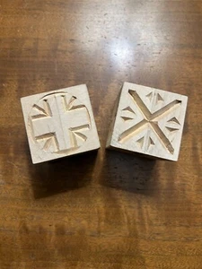 Wood Carved 2 blocks - Desiring God logos - John Piper  Hand-carve 2 inch blocks - Picture 1 of 10