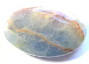 AQUITAINE LEMURIAN CALCITE PALMSTONE 23.25 gms 4.7 x 3.0 cms #2 - Foto 1 di 5