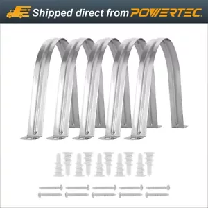 Powertec 4 Zoll Edelstahl Schlauchaufhänger mit Ankern & Schrauben, 5er Set (70258) - Bild 1 von 7