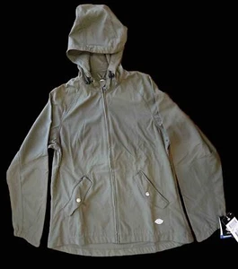 Dickies Women's Performance Hooded Hydroshield Rain Jacket Size M Army Green - Picture 1 of 14