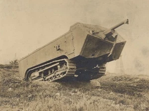 WWI France Saint Chamond Early Model Heavy Tank Old Photo 1916 - Imagen 1 de 3