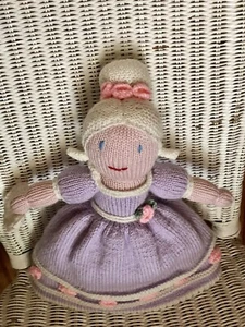 Vintage Topsy Turvy Doll~Cinderella in Rags & Ball Gown~Handcrafted Knit~12"x14" - Picture 1 of 14