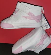FILA Baby Crib PINK SHOES Infant BABY 6-9 Months white with blue BNWT