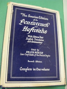 Pentateuch Hebrew Torah English Translation Bible Jewish Commentary Dr J H Hertz - Bild 1 von 12