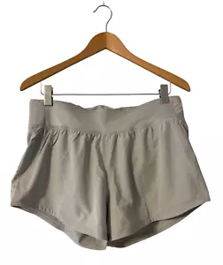 UNDER ARMOUR Women's Speedpocket Running Shorts Large Lined Gray Perforated $50 - Picture 1 of 13