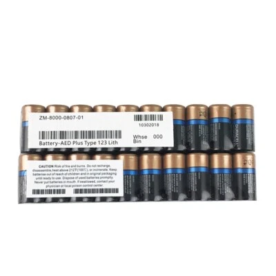 AED Plus Type 123 Lith ZM-8000-0807-01 CR17345 3V Lithium Battery - Image 1 of 4