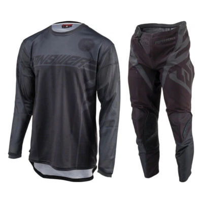 Answer 2025 Arkon Nitrus Jersey Pant Combo Black/Grey - Image 1 of 4