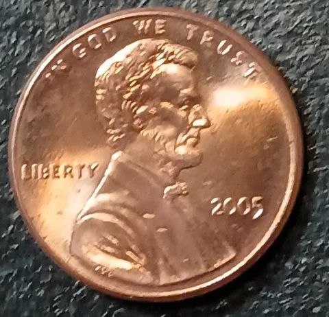 2005 P Uncirculated (BU) Lincoln Memorial Cent (Penny) Cover