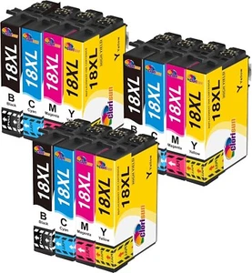 Cartucce di inchiostro compatibili Clorisun 18XL confezione multipla per cartucce di inchiostro Epson 18 XL - Foto 1 di 6