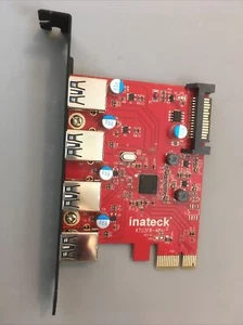 Carte d'extension USB 3.0 4 ports Inateck KTU3FR-4P - Photo 1/3