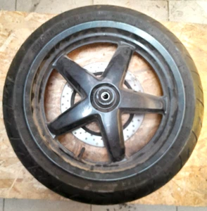 CERCHIO YAMAHA XMAX 125 250 RUOTA ANTERIORE COMPLETA DI DISCO DAL 2005 AL 2010 - Foto 1 di 5