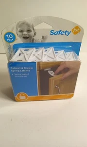 CABINET AND DRAWER SPRING LATCHES -SAFETY 1ST 10 PACK - NEW IN PACKAGE - Picture 1 of 2