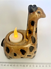Pier 1 Ceramic Giraffe Candle Holder Votive Tealight or Planter 6.5" Tall