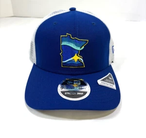 Minnesota Twins MLB NE 2024 City Connect Trucker Stretch-Snapback Hat~Royal - Picture 1 of 5