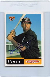 2002 Topps Total #521 J.J. Davis Pirates Signed Auto *H6344 - Picture 1 of 2