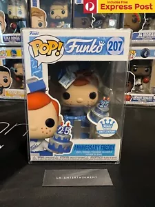 25th ANNIVERSARY FREDDY FUNKO SHOP EXCLUSIVE POP VINYL FIGURE #207 + PROTECTOR - Picture 1 of 9