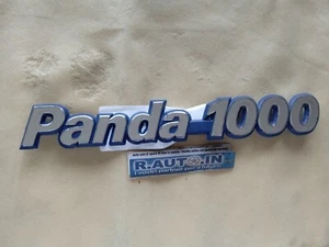 COMPATIBILE CON FIAT PANDA 1000 FREGIO SIGLA TARGHETTA EMBLEM BADGE - Imagen 1 de 1