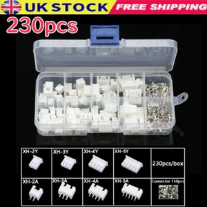 230PCS JST XH2.54mm 2 3 4 5 Pin PCB Board Connectors Plug Male Female Kit Set - Picture 1 of 11