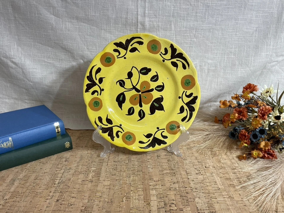 Earthenware Islamic Multan Sindh Pottery Dish Hand Painted Antique - Image 1 of 4