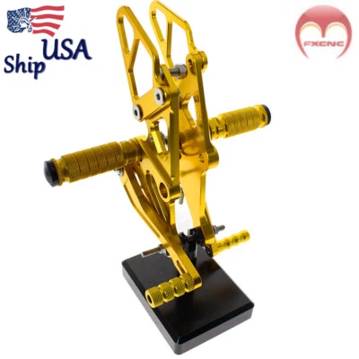 Juego de estriberas traseras ajustables para MT-07/FZ07 2013-2016 2017-2024 Foto 1 de 4