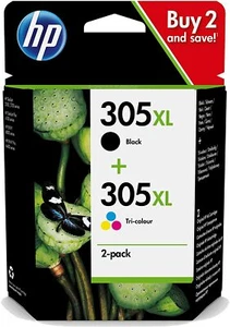 Cartuchos HP 305 y 305 XL Negro y Color ORIGINALES Impresoras Tinta Deskjet Envy - Imagen 1 de 7
