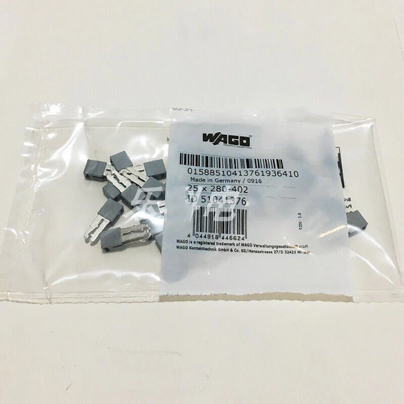 25PCS NEW Wago 280-402 Jumper Insulated Gray - Image 1 of 3