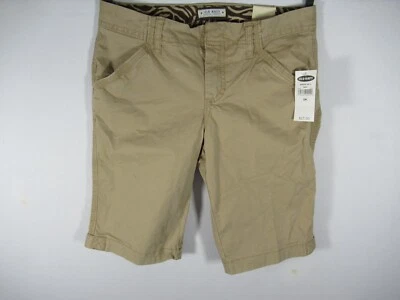NEW Old Navy Bermuda Shorts Girls Size 14 Beige 11" Inseam - Image 1 of 4