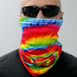 TUBO TIE TINTE Reutilizable Cuello Más cálido Transpirable Cubierta Facial CUELLO MÁSCARA GAITER - Imagen 1 de 2