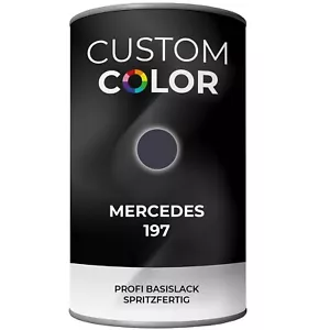 Pintura base Custom Color para Mercedes 197 1 litro pintura de coche lista para pulverizar - Imagen 1 de 1