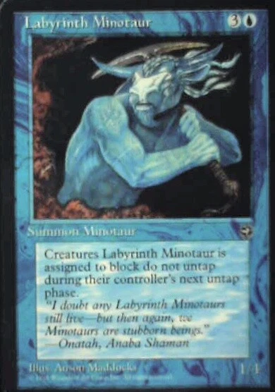 Labyrinth Minotaur - Homelands: #30a, Magic: The Gathering Lp R96 - Image 1 of 1