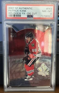 PSA 8 PATRICK KANE 2007/08 UD SP Authentic HOLOVIEW FX *DIE-CUT **RARE** - Picture 1 of 1