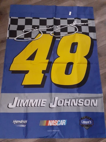 New Nascar Racing Flag Banner 2002 Jimmie Johnson #48 42.5”x29” Cover