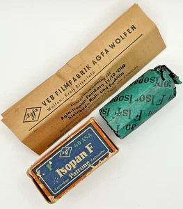 Vintage Isopan F AGFA 17DIN/40ASA 35mm Okt1960 Germany With Instructions For Use - Picture 1 of 14