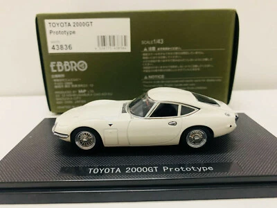 Ebbro 1/43 Scale DieCast Model Car Toyota 2000GT Prototype 43836 New in Box - Image 1 of 4